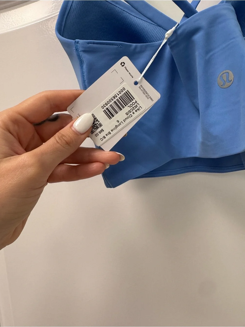 lululemon athletica Sky Blue Strappy Sports Bra